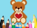 leikur Coloring Book: Toy Bear