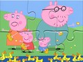 leikur Jigsaw Puzzle: Peppa Pig Feed Ducks