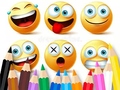 leikur Coloring Book: Funny Emoji