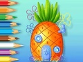 leikur Coloring Book: Pineapple-House