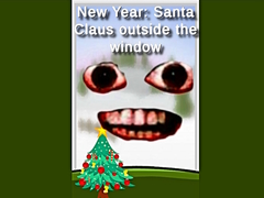 leikur New Year: Santa Claus outside the window
