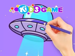 leikur Coloring Book: Spaceship In Planet