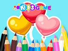 leikur Coloring Book: Heart Balloons