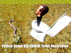 leikur Python Snake Kill Skibidi Toilet Backrooms
