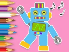 leikur Coloring Book: Robot Dancing