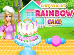 leikur Chef Felicia`s Rainbow Cake