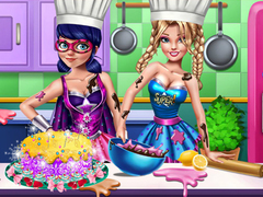 leikur SuperHero Cooking Contest