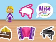 leikur World of Alice Shapes of Musical Instruments
