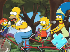 leikur Jigsaw Puzzle: Simpson Family Riding
