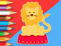 leikur Coloring Book: Circus-Lion