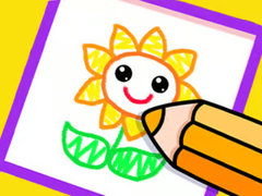 leikur Toddler Drawing: Beautiful Flower