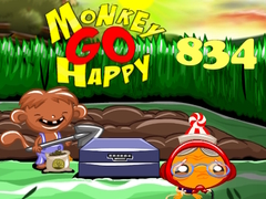 leikur Monkey Go Happy Stage 834