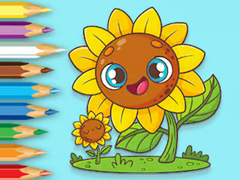 leikur Coloring Book: Sunflowers