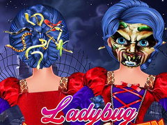 leikur Ladybug Halloween Hairstyles