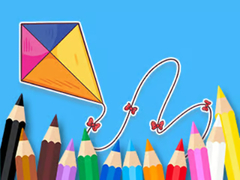 leikur Coloring Book: Bowknot Kite