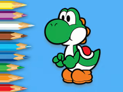 leikur Coloring Book: Yoshi Fishing Time