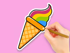 leikur Coloring Book: Rainbow Ice Cream