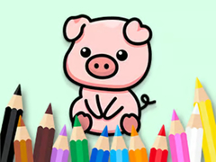 leikur Coloring Book: Cute Pig 2