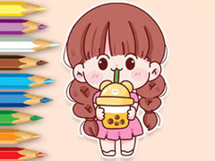 leikur Coloring Book: Lovely Girl