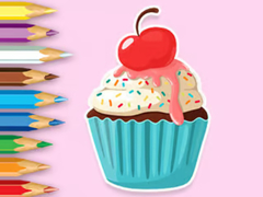 leikur Coloring Book: Apple Cupcake