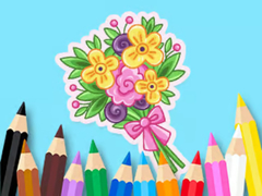 leikur Coloring Book: Love Bouquet