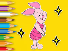 leikur Coloring Book: Piglet With Balloon