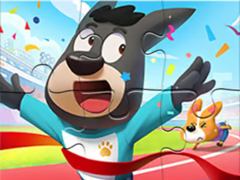 leikur Jigsaw Puzzle: Fun Sports Day