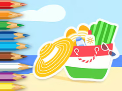 leikur Coloring Book: Summer Beach Gear