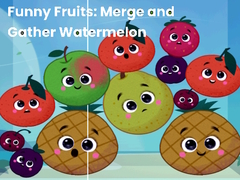 leikur Funny fruits: merge and gather watermelon