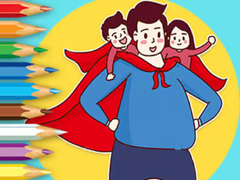 leikur Coloring Book: Father's Day