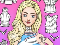 leikur Girl Coloring Dress Up Games