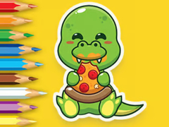 leikur Coloring Book: Hungry Dinosaurs