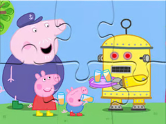 leikur Jigsaw Puzzle: Peppa Robot