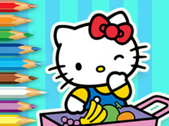 leikur Coloring Book: Hello Kitty Market