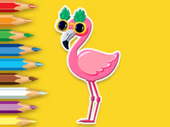 leikur Coloring Book: Flamingo