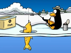leikur Club Penguin: Ice Fishing