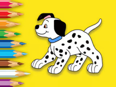 leikur Coloring Book: Cute Spotted Dog