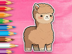 leikur Coloring Book: Cute Alpaca