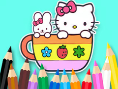 leikur Coloring Book: Kitty Cup
