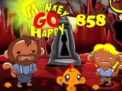leikur Monkey Go Happy Stage 858