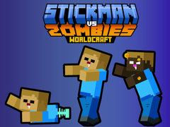 leikur Stickman vs Zombies WorldCraft