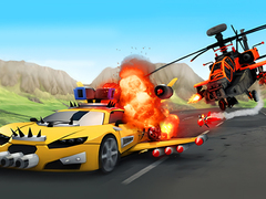 leikur Chaos Road Combat Car Racing