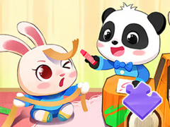 leikur Jigsaw Puzzle: Baby Panda Play Time
