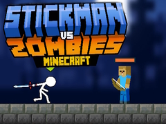 leikur Stickman vs Zombies Minecraft