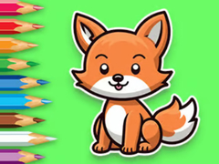 leikur Coloring Book: Baby Fox