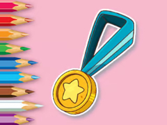 leikur Coloring Book: Medal