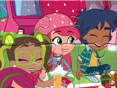 leikur Jigsaw Puzzle: Strawberry Girl