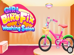 leikur Girl Bike Fix & Washing Salon