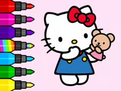 leikur Coloring Book: Hello Kitty Teddy Bear