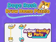 leikur Doge Rush : Draw Home Puzzle